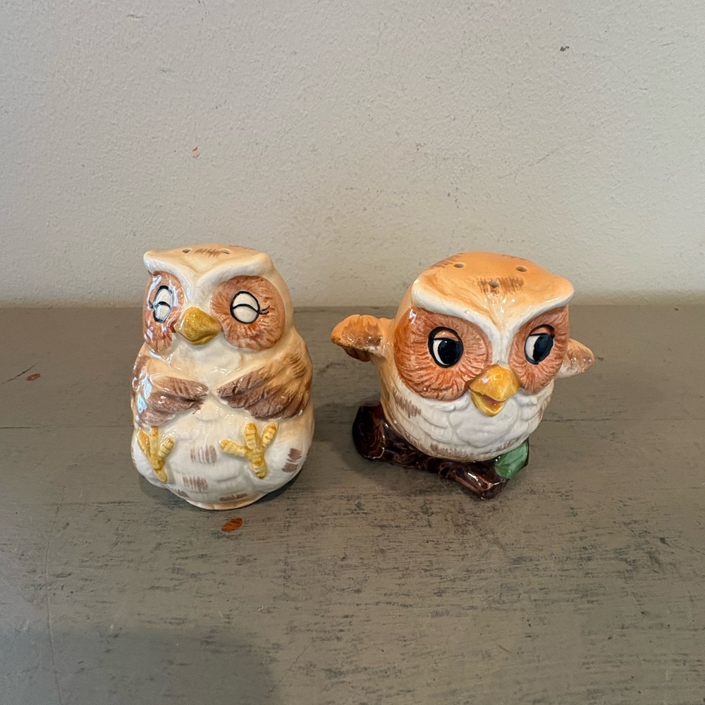 VTG Otagiri Owl Set Of Salt and Pepper Shakers
